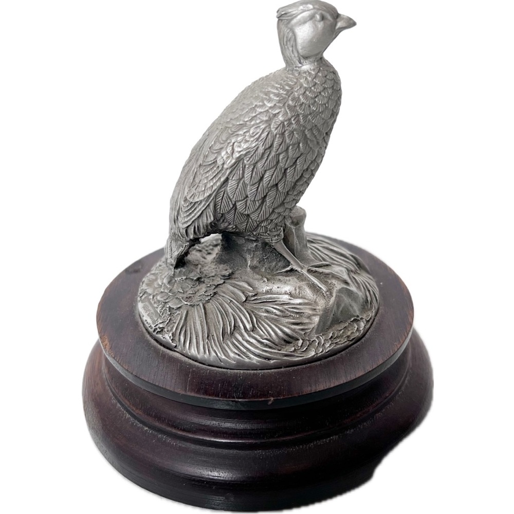 Chilmark Ringneck Pheasant fine pewter statue